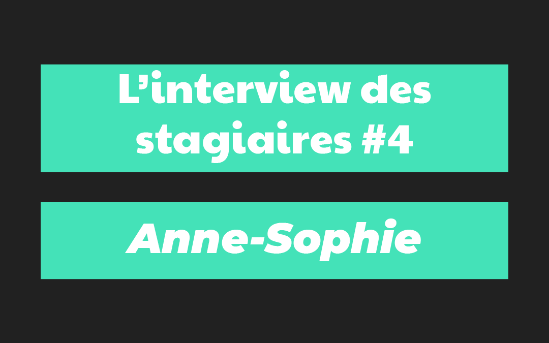 Interview des stagiaire #4 (Anne-Sophie)